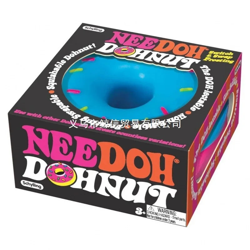 Needoh Dohnuts Squishy Fidget Toy Stress Relief Anxiety Relief Sensory Toy Students Adults Desk Gift