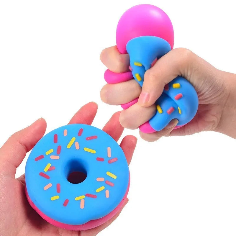 Needoh Dohnuts Squishy Fidget Toy Stress Relief Anxiety Relief Sensory Toy Students Adults Desk Gift