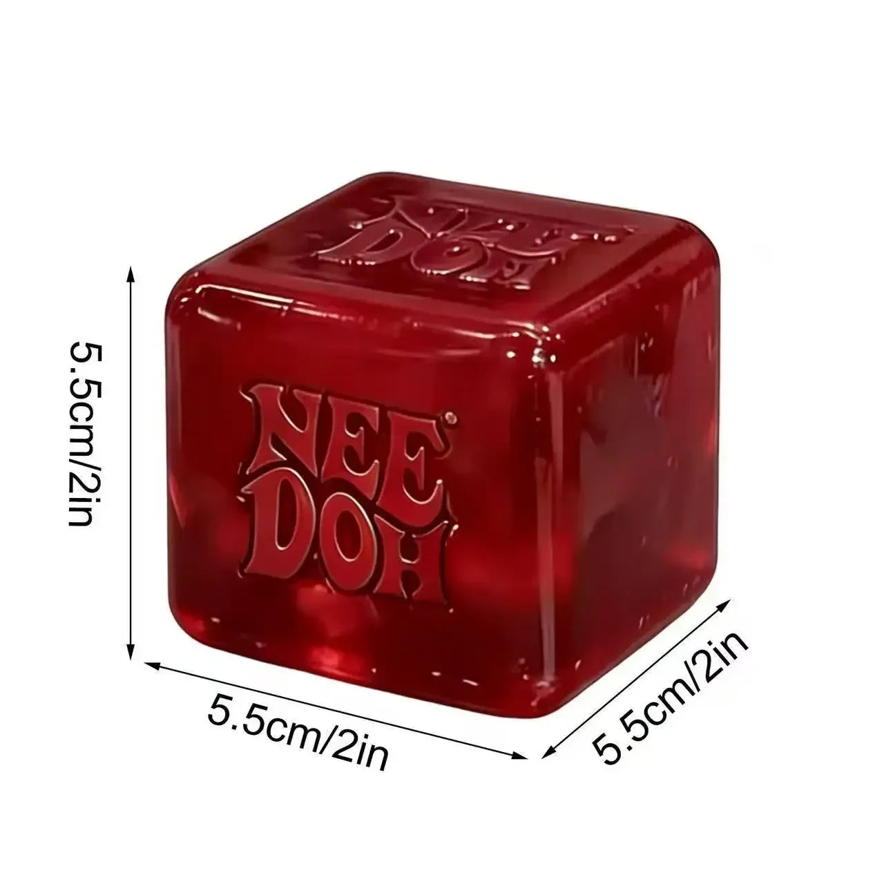 Needoh Nice Cube Sensory Stress Reliever Fidget Tool for Anxiety & Focus Desk Sensory Cube for Adults & Kids