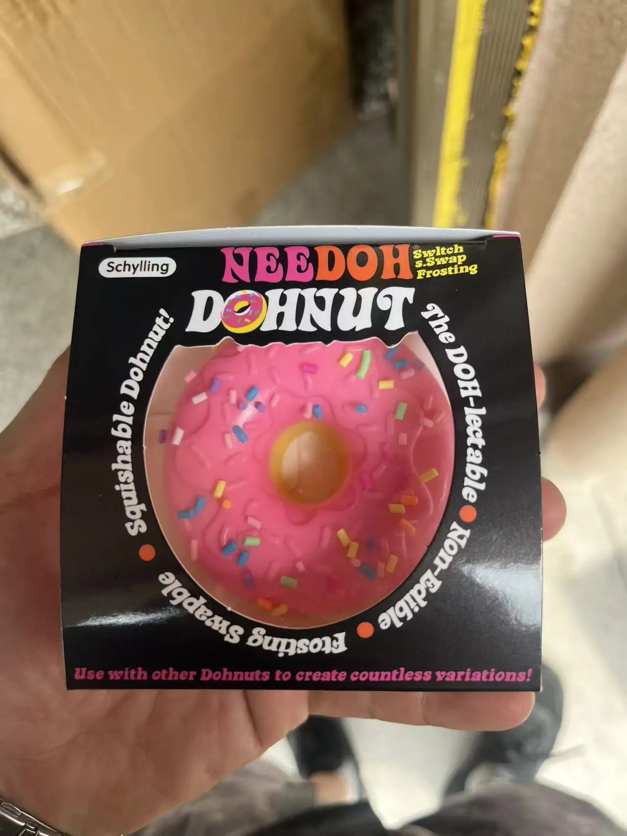 Needoh Dohnuts Squishy Fidget Toy Stress Relief Anxiety Relief Sensory Toy Students Adults Desk Gift